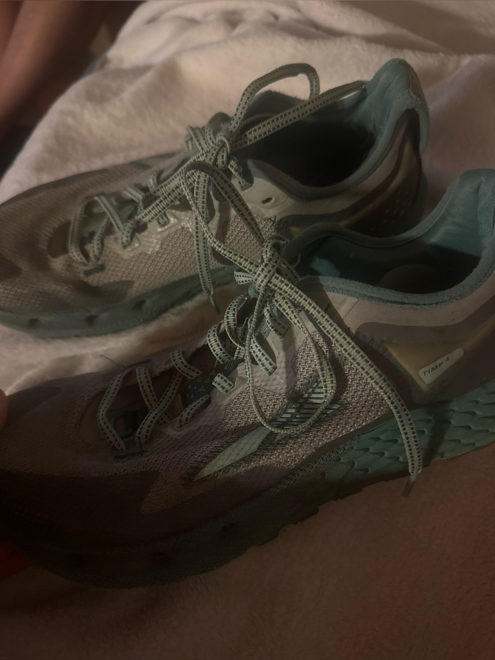 Altra Timp 4 Women’s Trail Running Shoes Gray Mint Zero Drop Sneakers